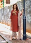 Rajvee By Kadlee Roman Silk Kurti With Bottom Dupatta 